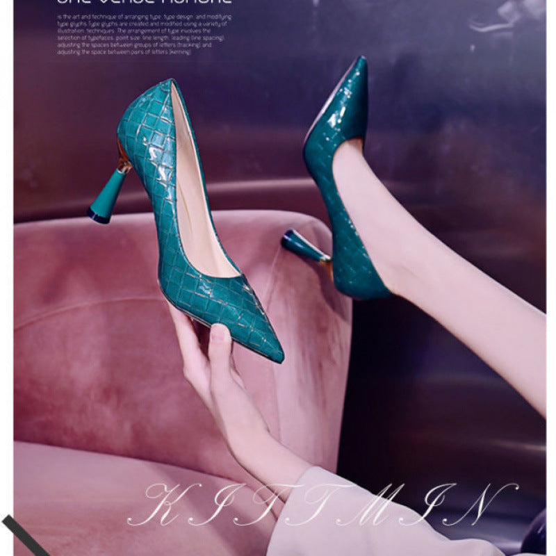 Woman High-heeled Shoes Stiletto Pointed Toe