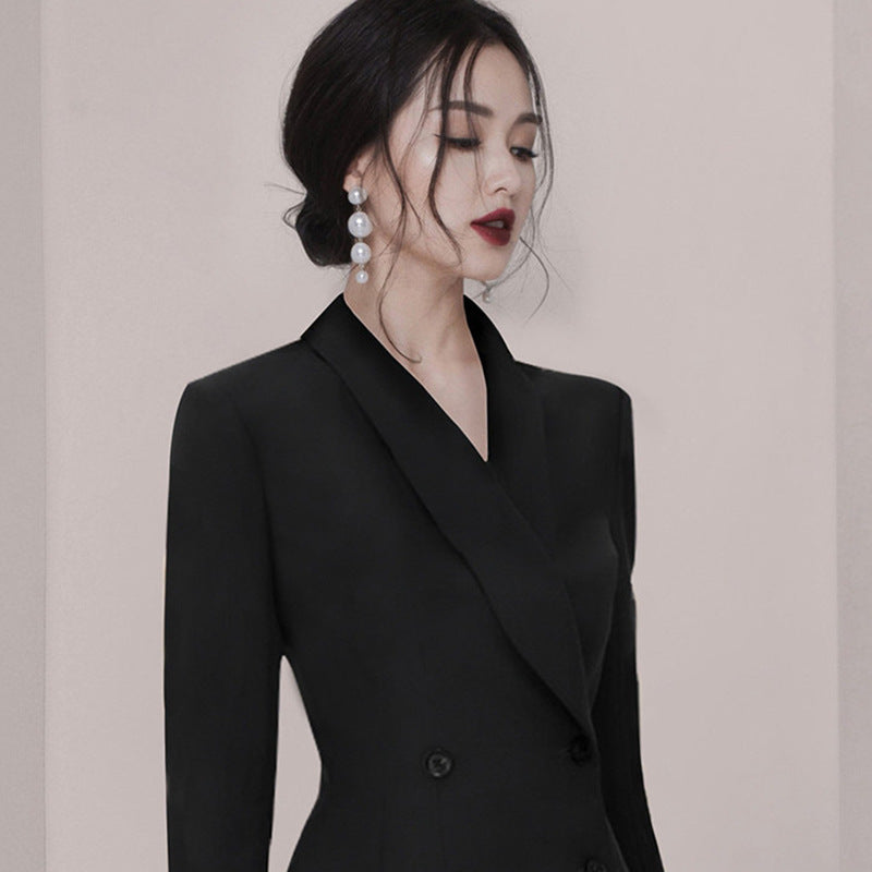 Black suit dress