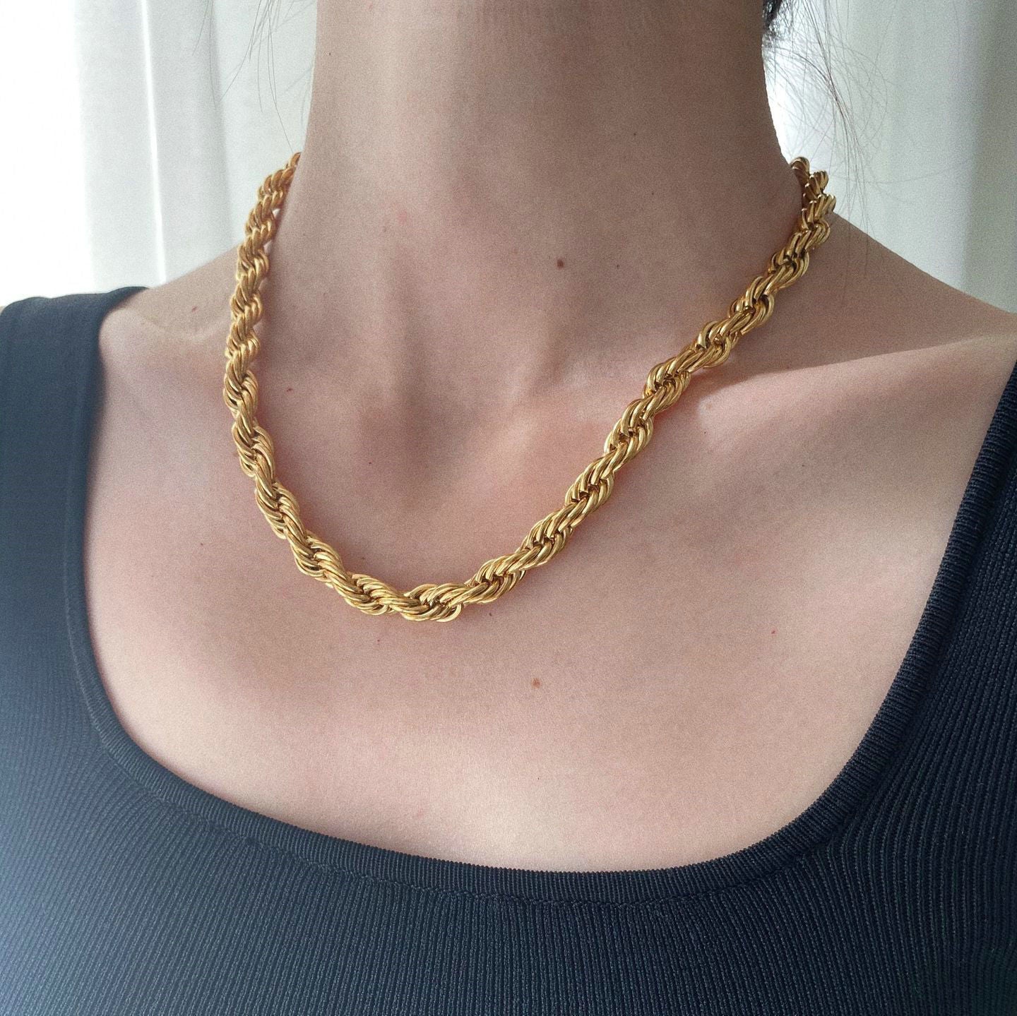 Romeo Twisted Rope Chain Necklace Necklace