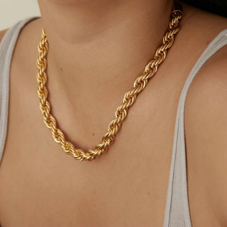 Romeo Twisted Rope Chain Necklace Necklace