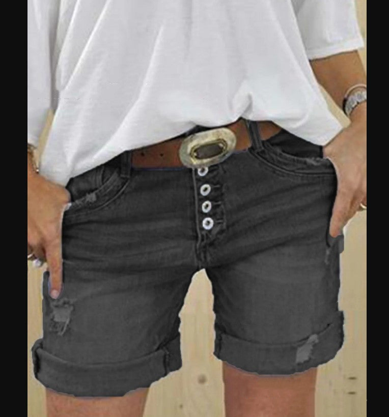 Ladies Denim Shorts Ripped Sexy Denim Shorts