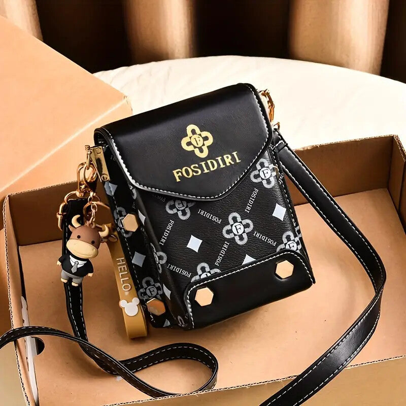 Small Crossbody Phone Bag Travel Crossbody Cellphone Wallet Bag Shoulder Bag Coffee