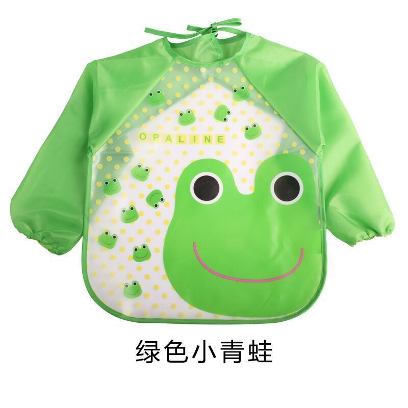 Children's Gown Long Sleeve Kids Waterproof Meal Baby Apron Painting Clothes Bib Protective Clothing