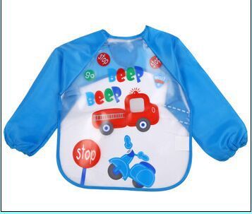 Children's Gown Long Sleeve Kids Waterproof Meal Baby Apron Painting Clothes Bib Protective Clothing