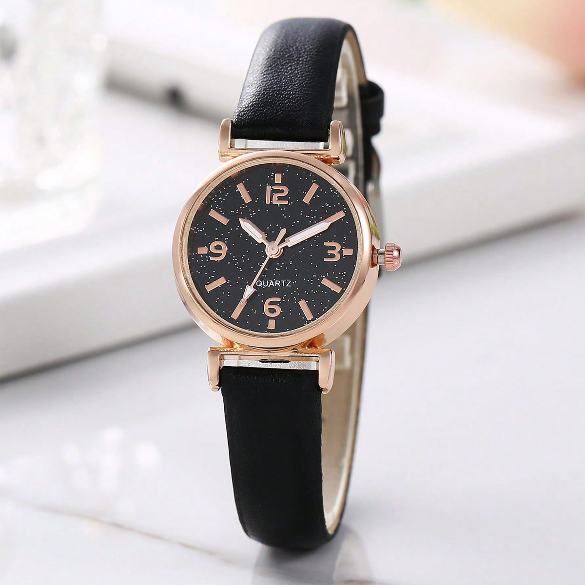 Lady Temperament Heart Bracelet Quartz Watch Suit