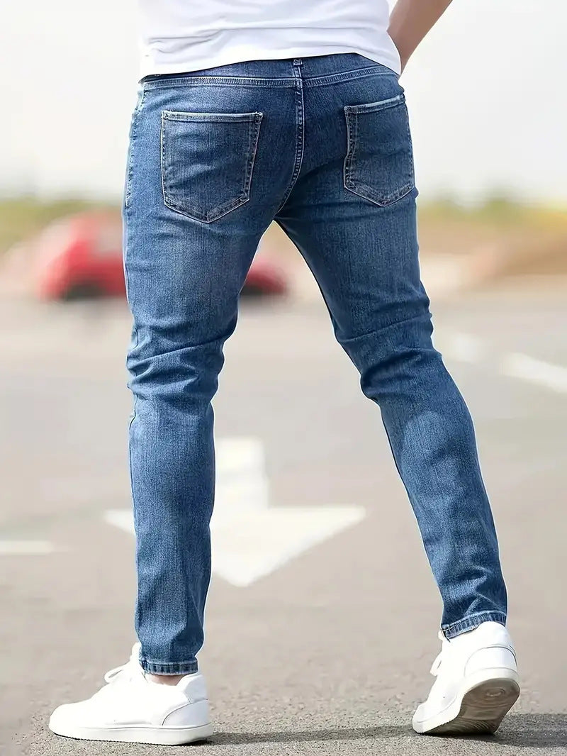 American-style Slim-fit Stretch Jeans