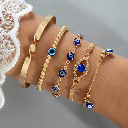 Women's Fashion Personalized Multi-layer Twin Bracelet