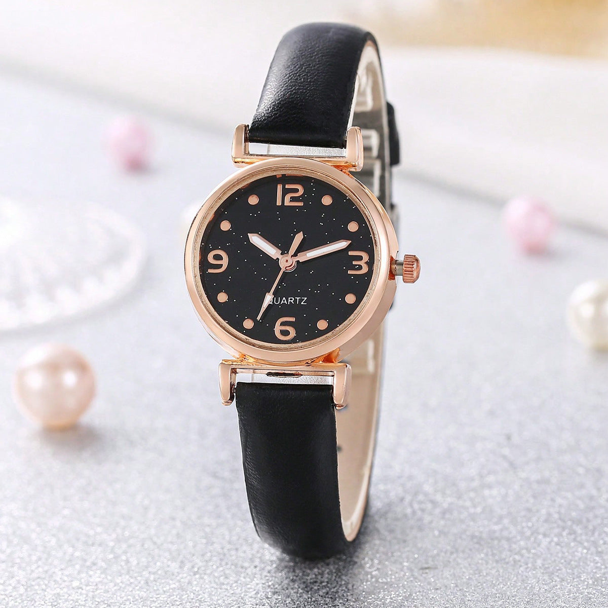 Lady Temperament Heart Bracelet Quartz Watch Suit