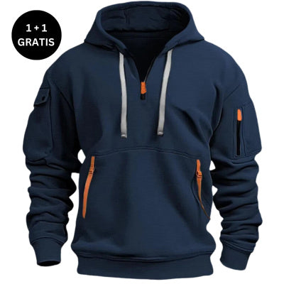 Dropped Shoulder Hooded Sweatshirt Men's Women's Plus Size Loose Pullover Fashion Sweatshirt