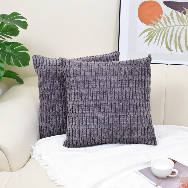 Corduroy Decorative Throw Pillow Covers Soft Boho Striped Pillow Covers Modern Farmhouse Christmas Home Decor For Sofa Living Room Couch Bed