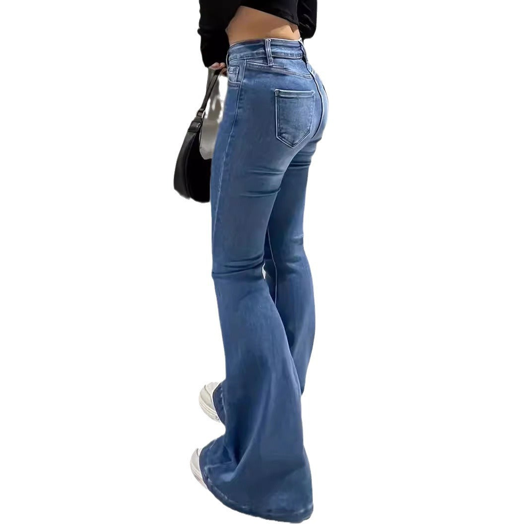 Fashion Straight Casual Denim Trousers