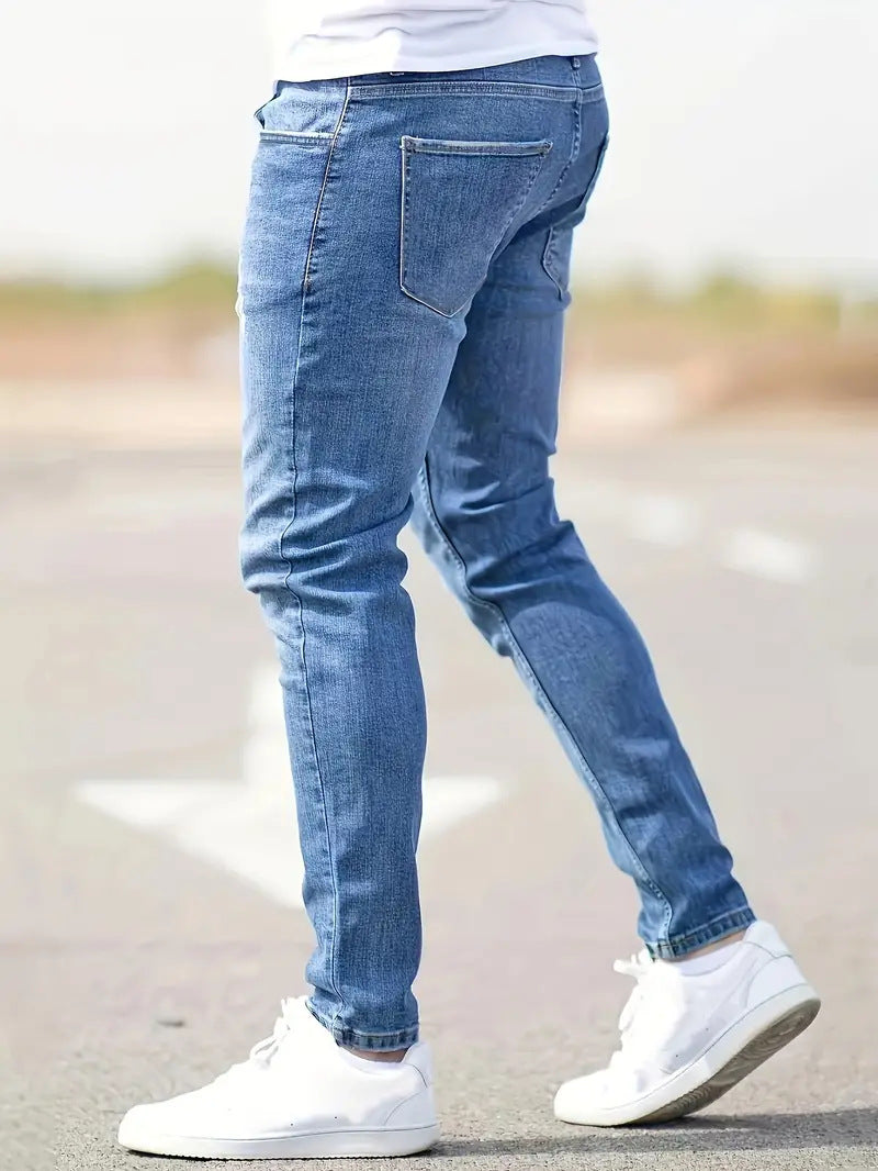 American-style Slim-fit Stretch Jeans