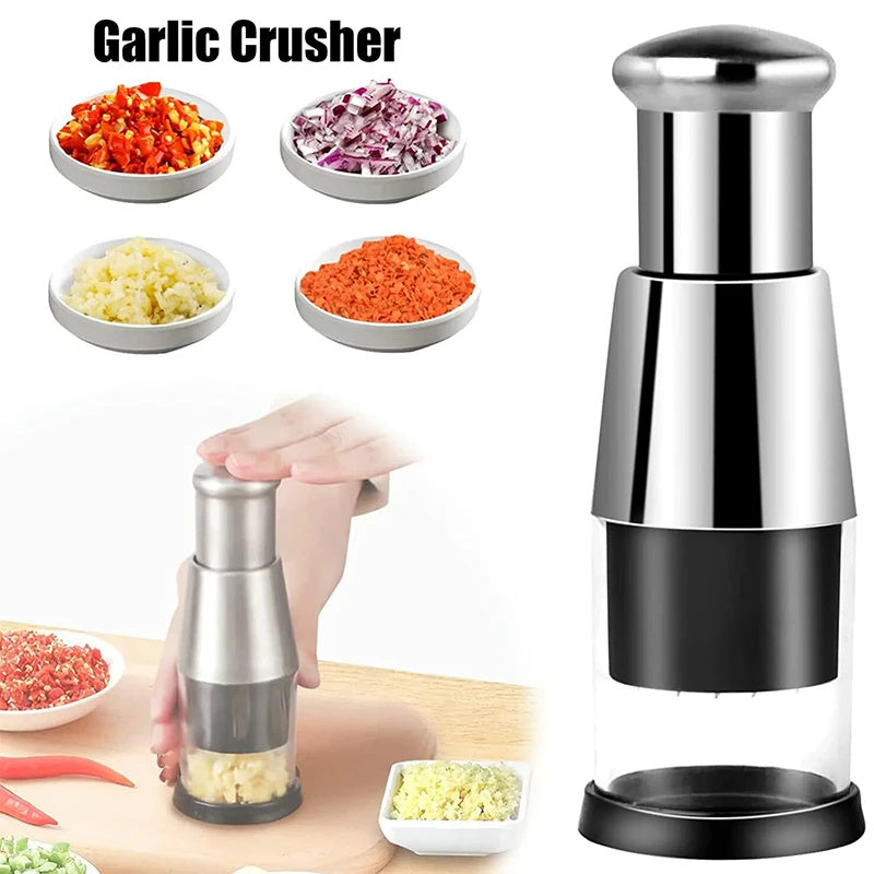 Garlic Crusher Onion Chopper Multipeler Vegetables Chopper Manual Garlic Press Machine Garlic Squeezer Kitchen Gadget